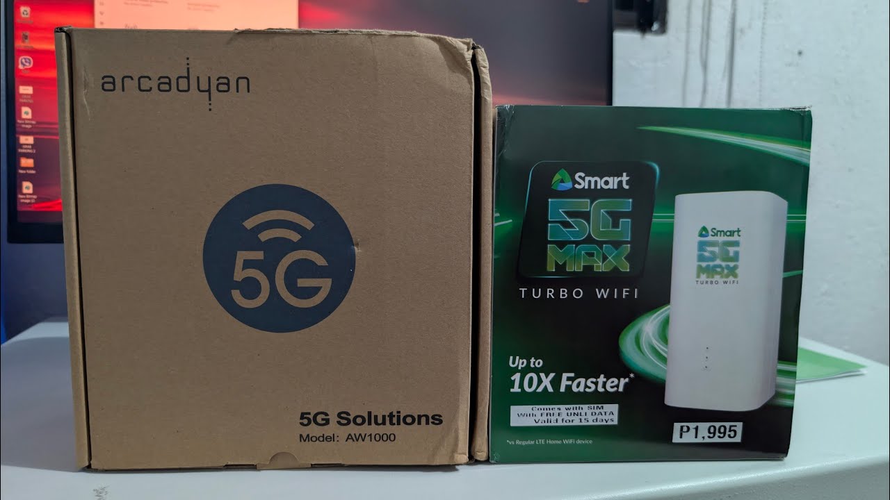 5G ARCADYAN AW1000 (UNBOXING) used vs SMART 5G MAX TURBO