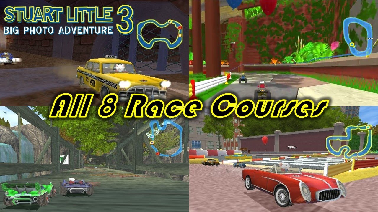 Stuart Little 3: Big Photo Adventure - All 8 Race Courses