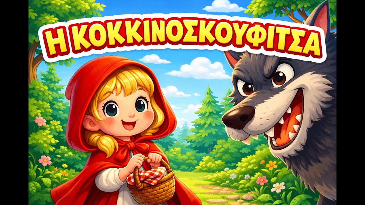 🔴 Η Κοκκινοσκουφίτσα | Παιδικό Παραμύθι στα Ελληνικά | Παραμύθια πριν τον Ύπνο