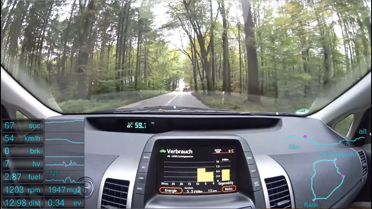 #24 Prius 2 - Stadt, Überland, Autobahn Rundfahrt / round trip city, overland, Autobahn