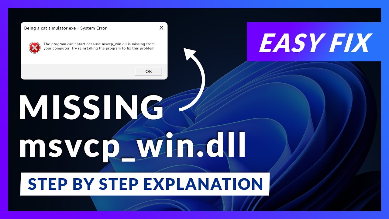 msvcp_win.dll Error Windows 11 | 2x FIX | 2023