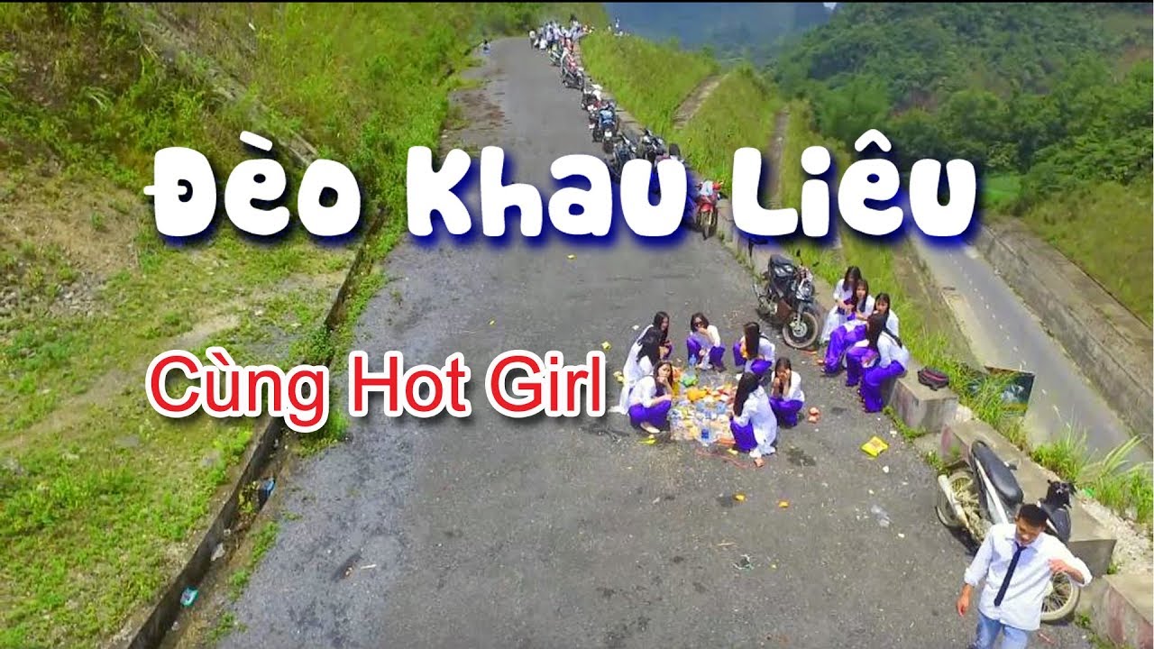 Đèo Khau Liêu Cùng Các Bạn Học Sinh - flycam - Dân Tộc Cao Bằng