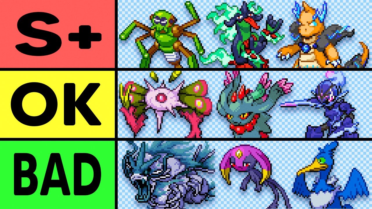 I Ranked all 103 Pokemon I used in Elite Redux