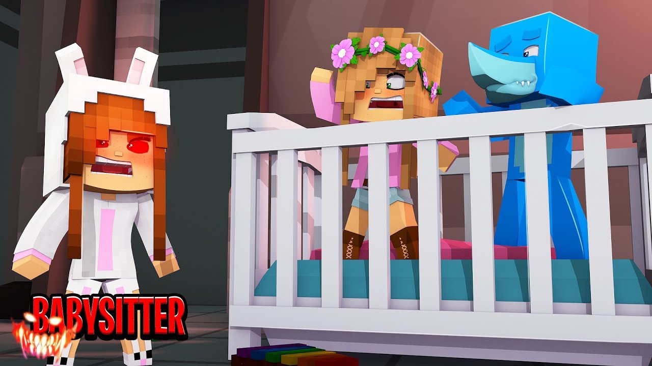MY BABYSITTER IS... EVIL BABY ELLIE! | Minecraft Little Kelly