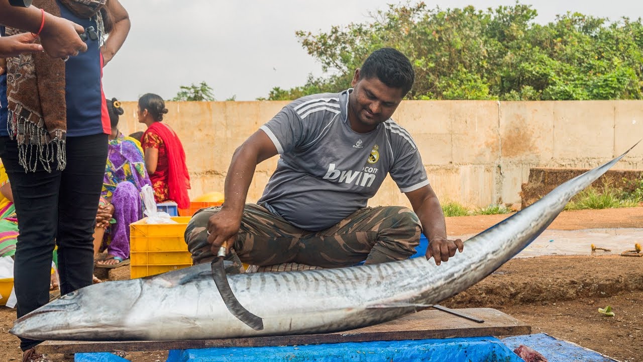 Live 25 Kg's Big KING FISH CUTTING | Fisher Man