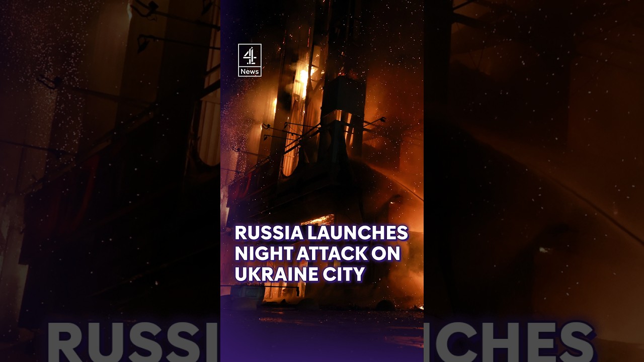 Russia launches night attack on Ukraine city