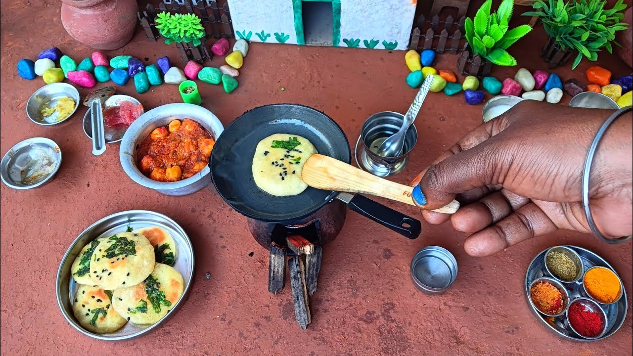 Miniature Chole Kulche  | How To Make Restaurant Style Chole Kulche Recipe | Village Miniature | 