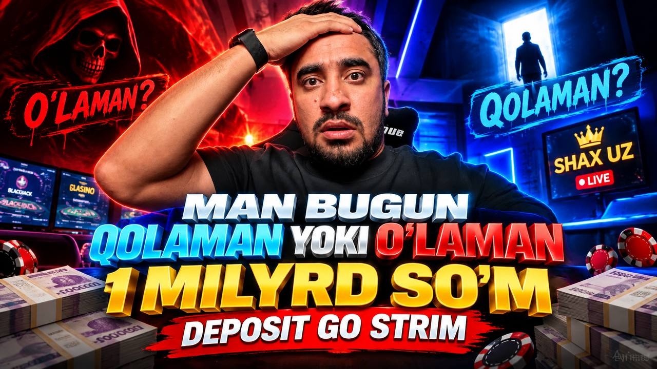 SHAX UZ BUGUN OLADI YOKI QOLADI DEP 1MLYRD GO STRIM