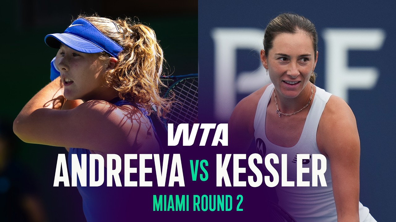 Mirra Andreeva vs. McCartney Kessler | 2026 Miami Open Round 2 | WTA Match Highlights
