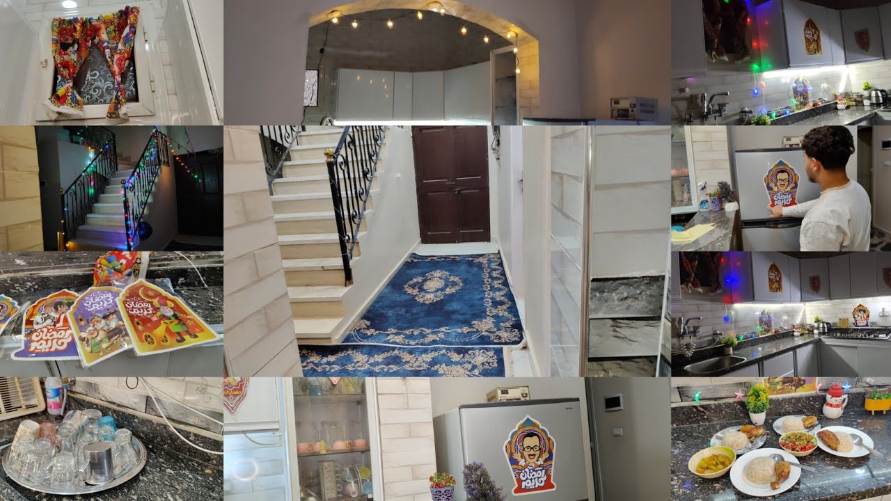 🎉اخيرآ تغيير جذري في بيتى ومطبخى 180 درجة🥳أخيرًا علقت زينة رمضان 🌙شوفوا النتيجة النهائية!✨