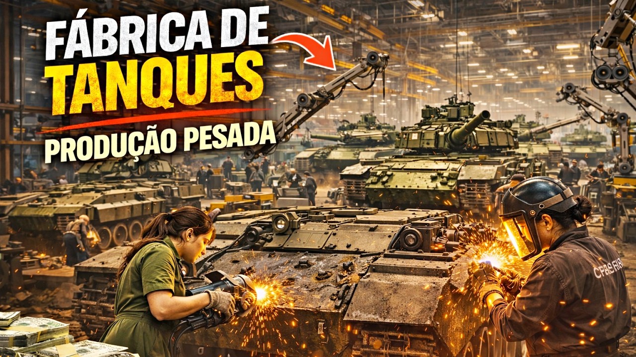 COMO É FEITO O TANQUE DE GU3RR4 DENTRO DA FÁBRICA