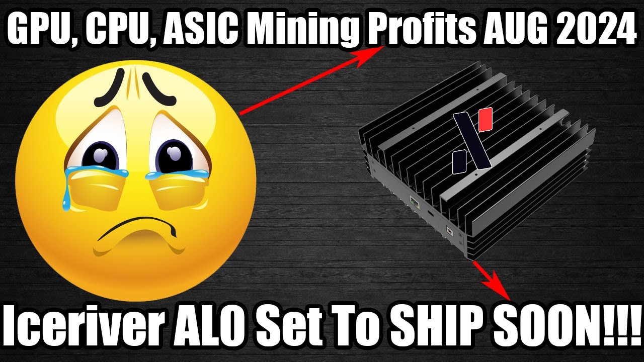 GPU, CPU, ASIC Mining Profits AUG 2024 - AL0 SHIPPING SOON!!!