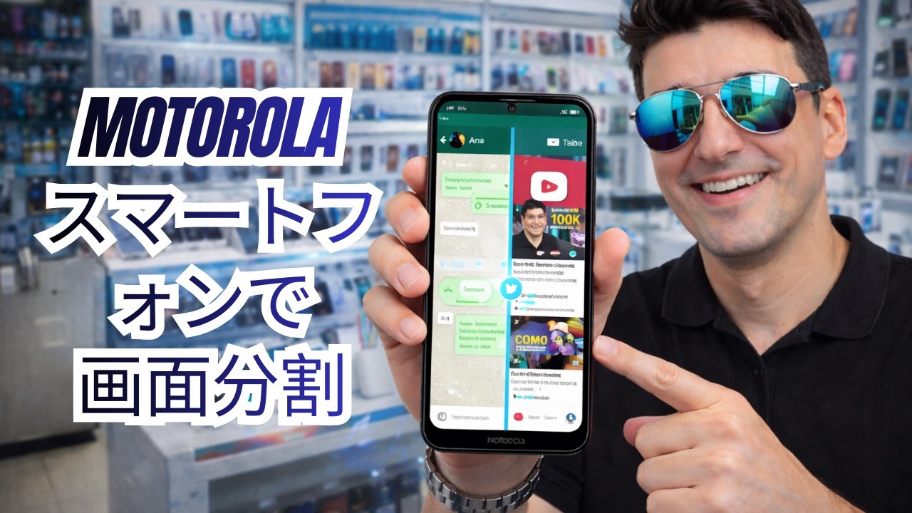 ✅ MOTOROLAスマートフォンで画面を分割する方法（2つのアプリを同時に使用）