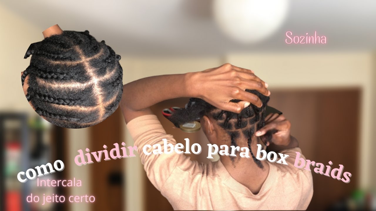 🔥Divisão perfeita para tranças americanas| detalhes tutorial de divisão 2022✅