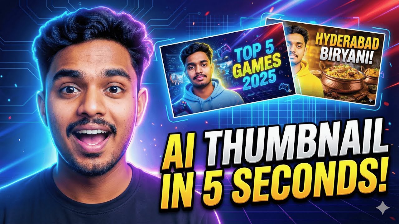 How I Create VIRAL Thumbnails in 5 SECONDS Using AI