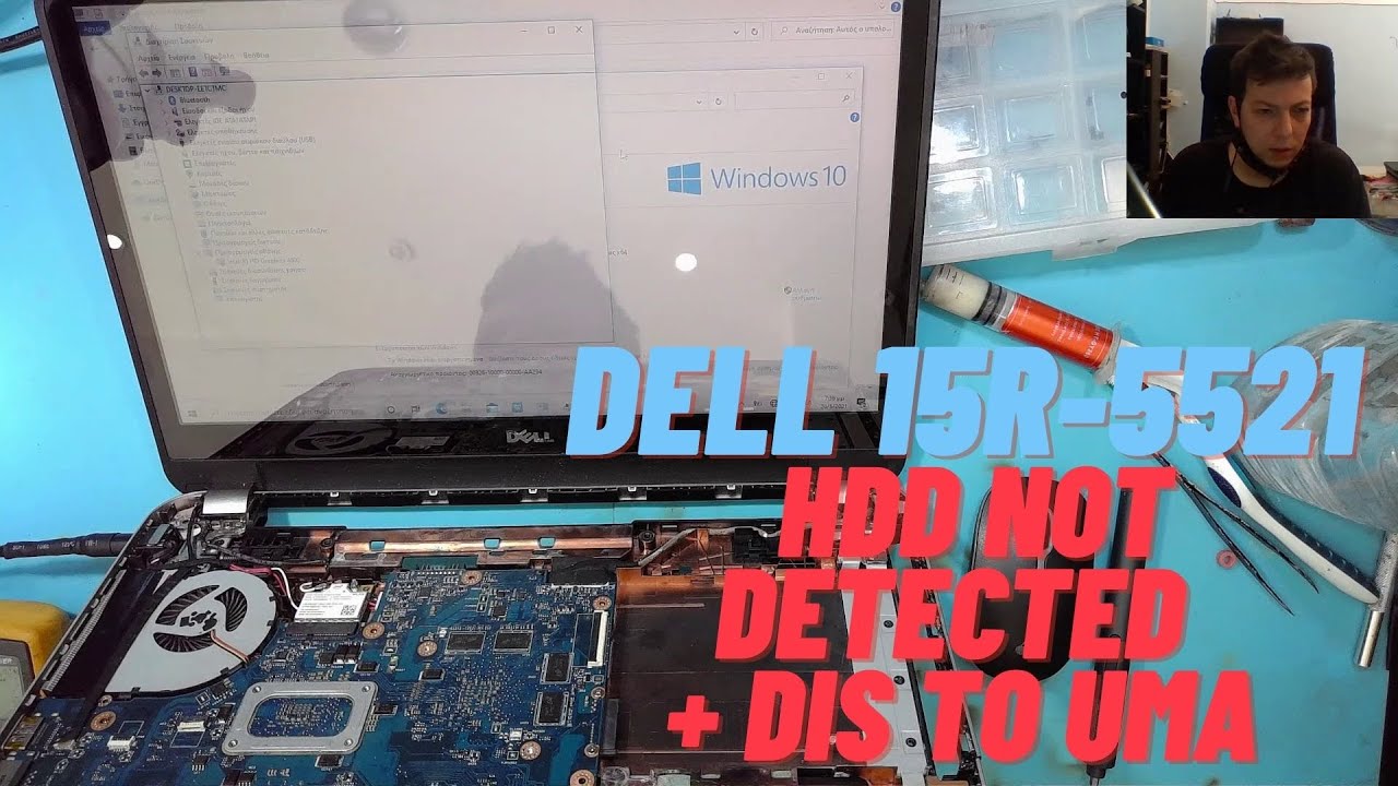 DELL 15R - 5521 - HDD not detected + disabling the external GPU