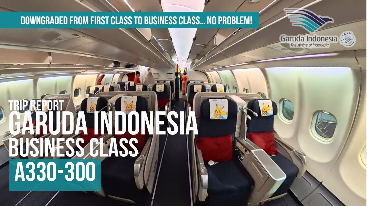 ПОЛНЫЙ ОБЗОР ПОЛЕТА: Бизнес-класс Garuda Indonesia GA4212 на самолете A330-300