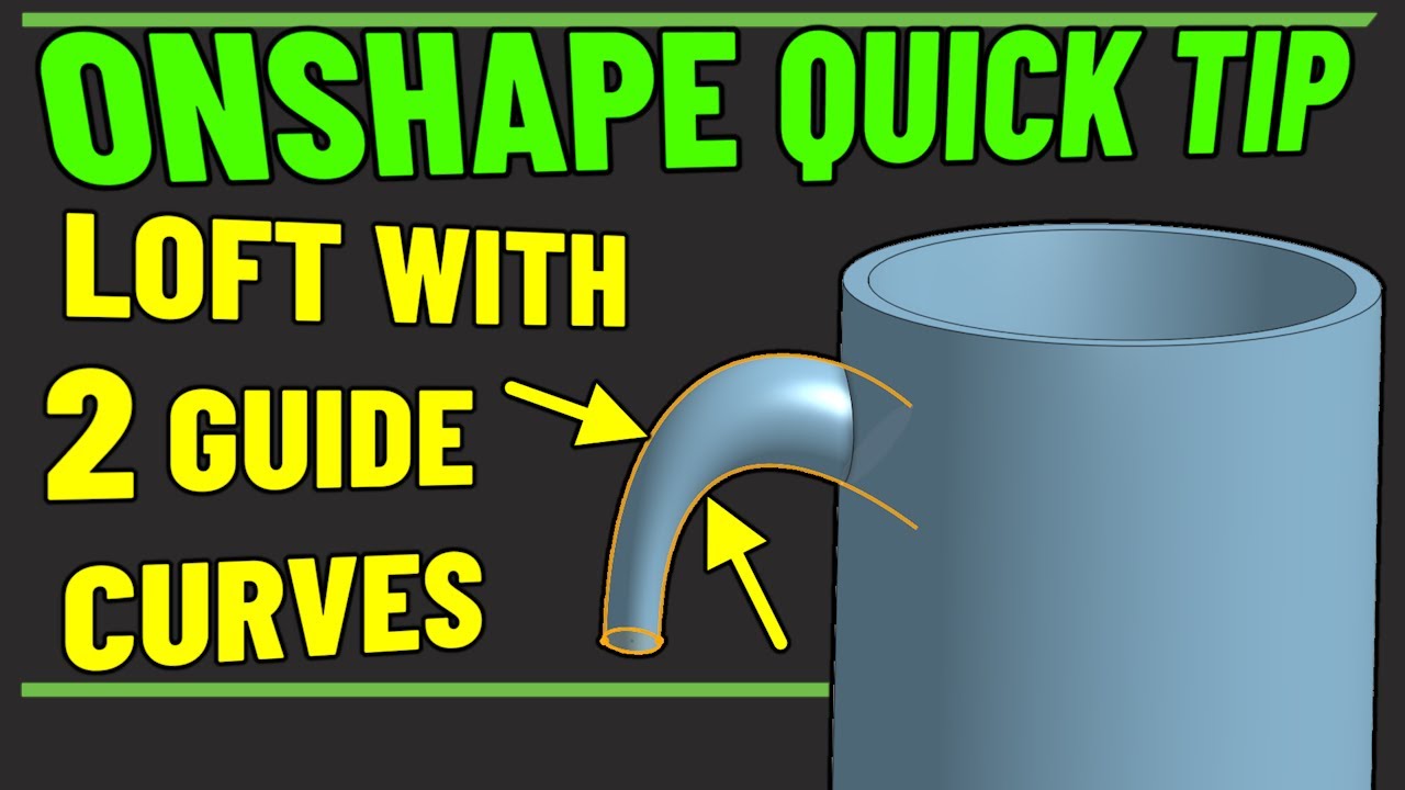 Using GUIDE CURVES to help shape a LOFT
