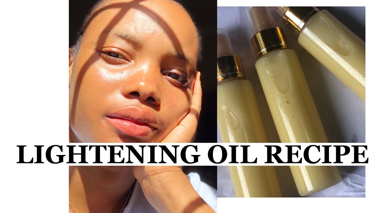 HOW TO MAKE A LIGHTENING BODY OIL| LIGHTENING OIL RECIPE| #skincare #bbtaffairs #bbtskincare