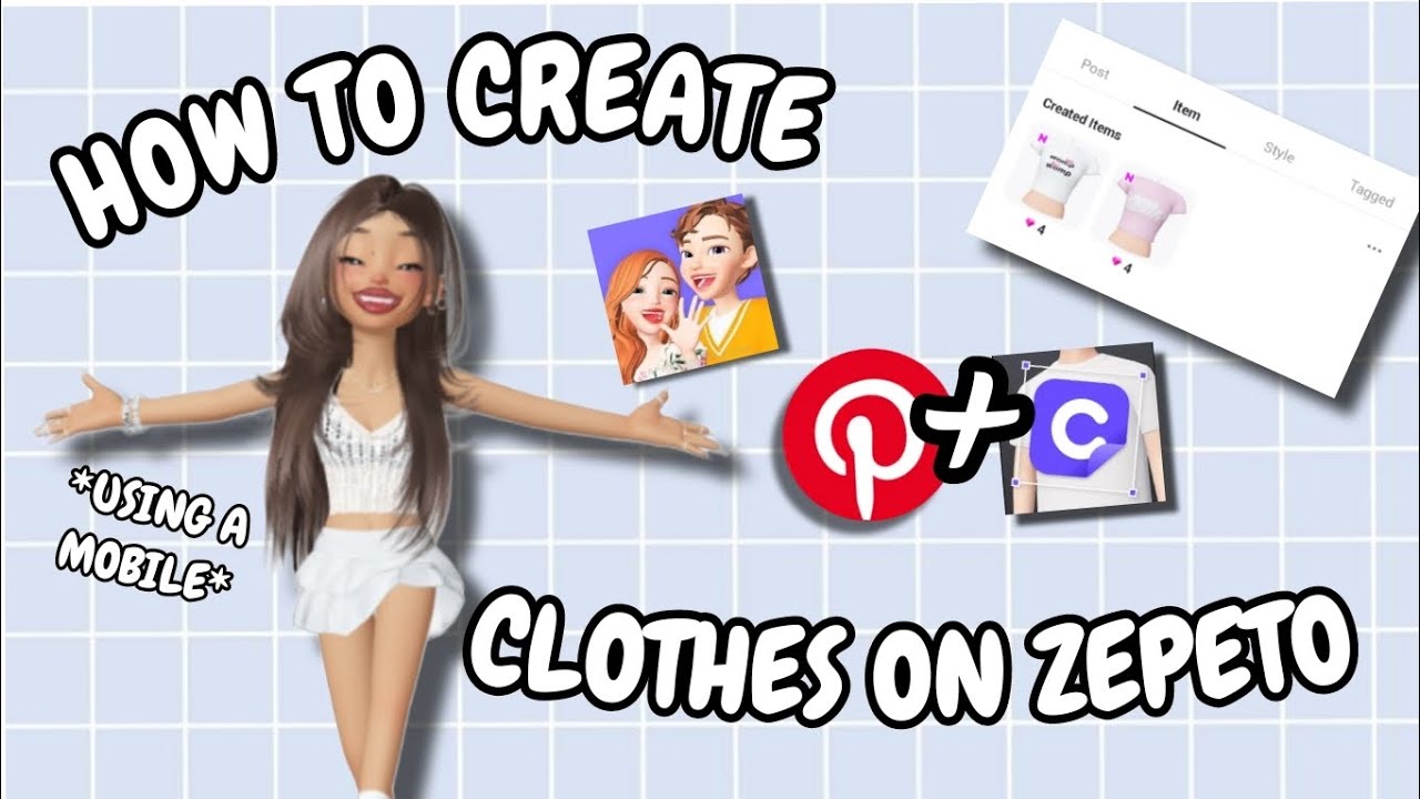 How to create clothes on zepeto using a mobile 2024|Leah