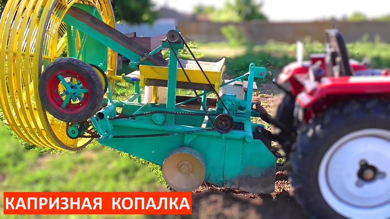 Капризная транспортерная картофелекопалка!