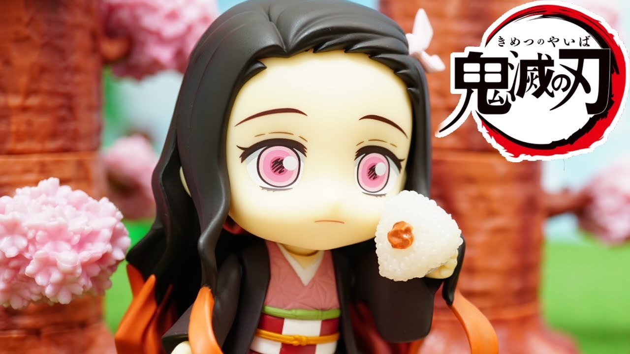 [鬼滅の刃] 善逸と禰󠄀豆子のお花見 stop motion anime!