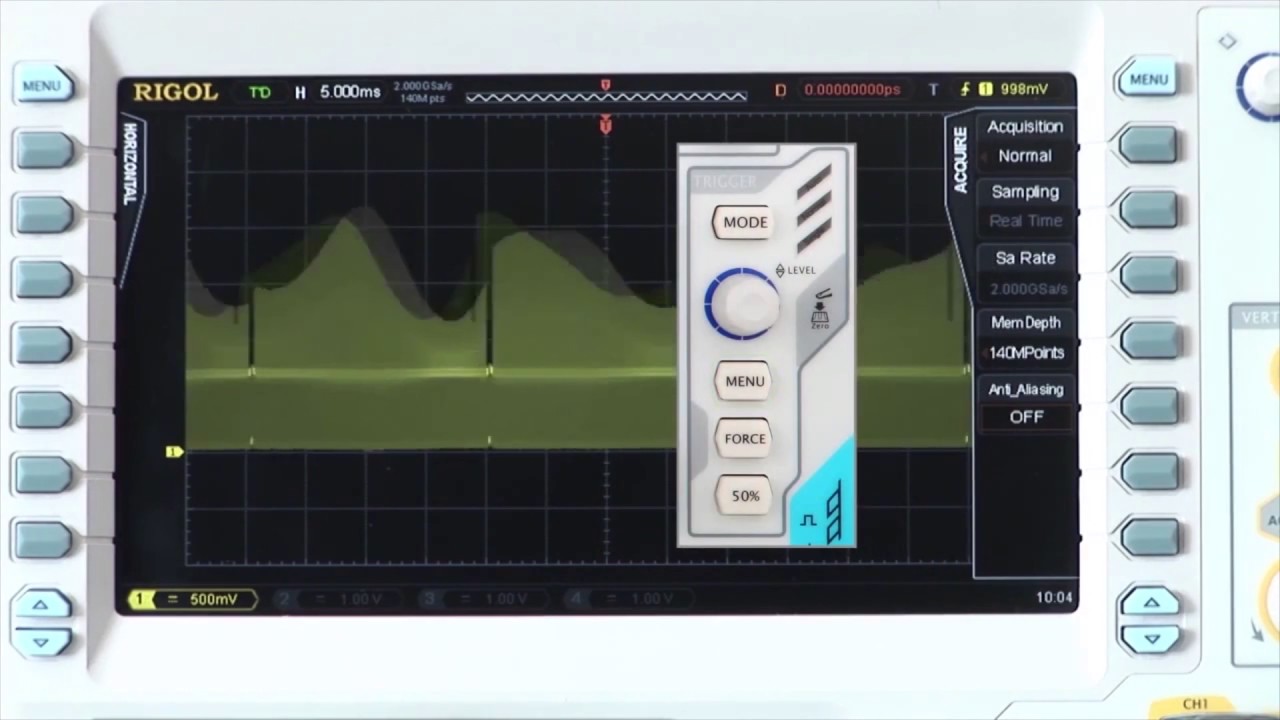 RIGOL Oscilloscope - Use of Video Trigger Function to Trigger on Video Signal by Saelig
