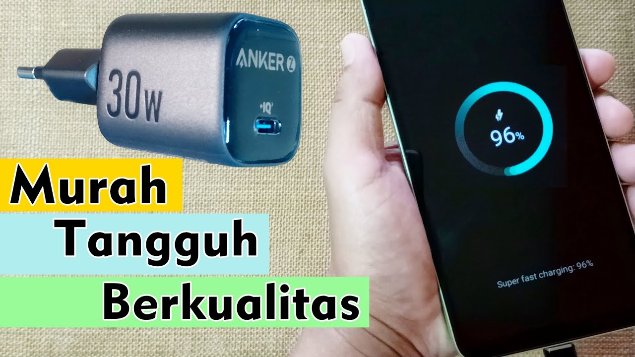 Tes PD GaN Charge Anker Zolo 30w Bekualitas Termurah Support Samsung Iphone Infinix Laptop Powerbank