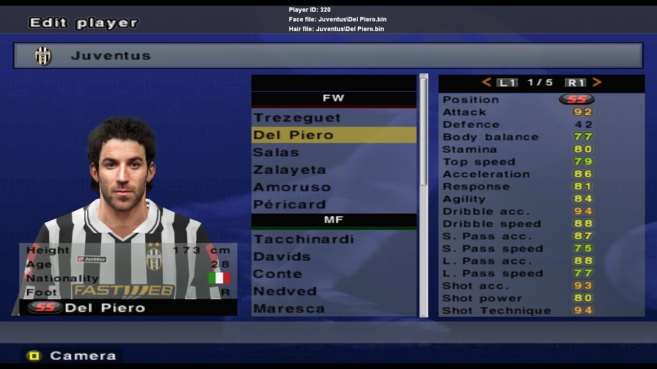 PES 6 2001/02 Season Serie A