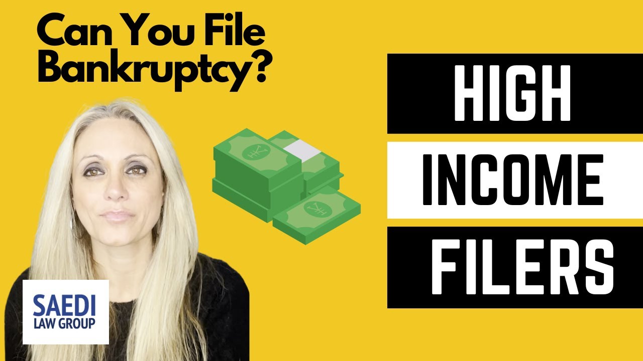 Can You Qualify for Bankruptcy if You Have A High Income?