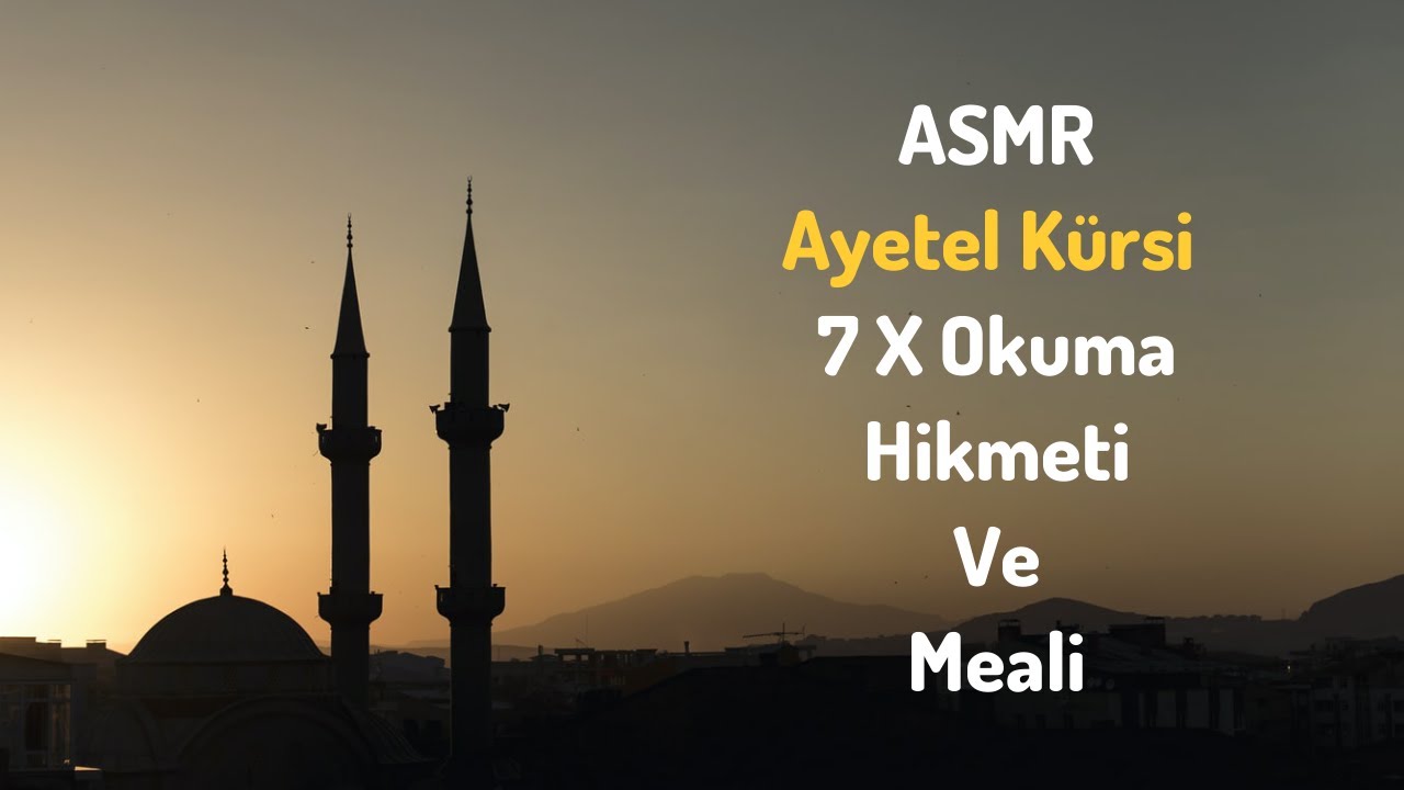 ASMR DUA | Ayetel Kürsi okuyorum, fazileti ve meali | ASMR Reading Ayatul Kursi | ASMR Quran