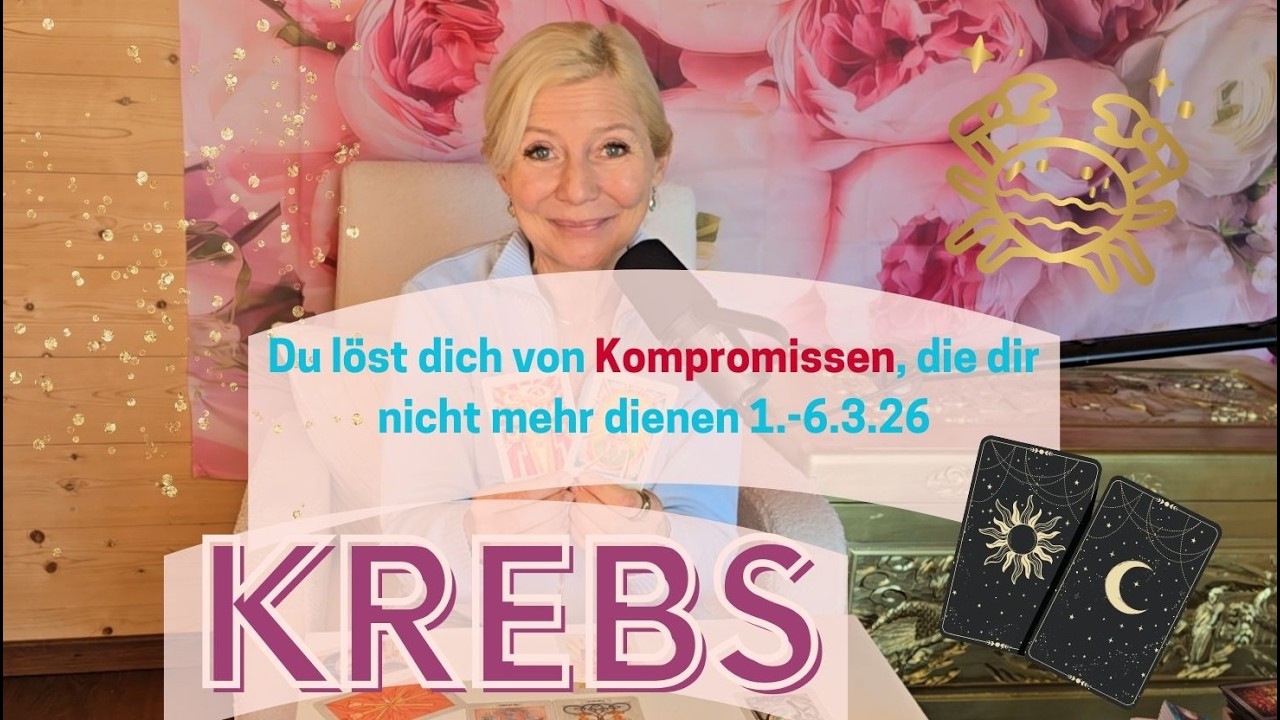 KREBS - Du löst dich von KOMPROMISSEN, die dir nicht mehr dienen💖😇🌈💎1.-6.3.26