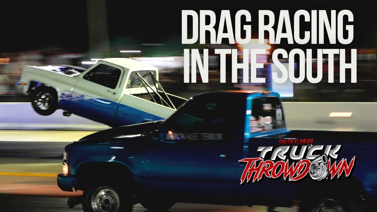 Crashes, Rollovers, INSANE Wheelies- C10 vs C10 FINALS - South Florida Truck Throw Down Drag Racing