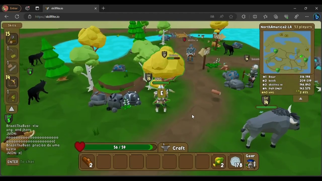 Skillfite.io reaching top #1 in 1 hour of Gameplay