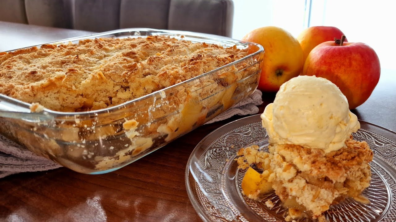 Невероятно вкусный яблочный крамбл с овсянкой Рецепт #яблочныйкрамбл #совсянкой