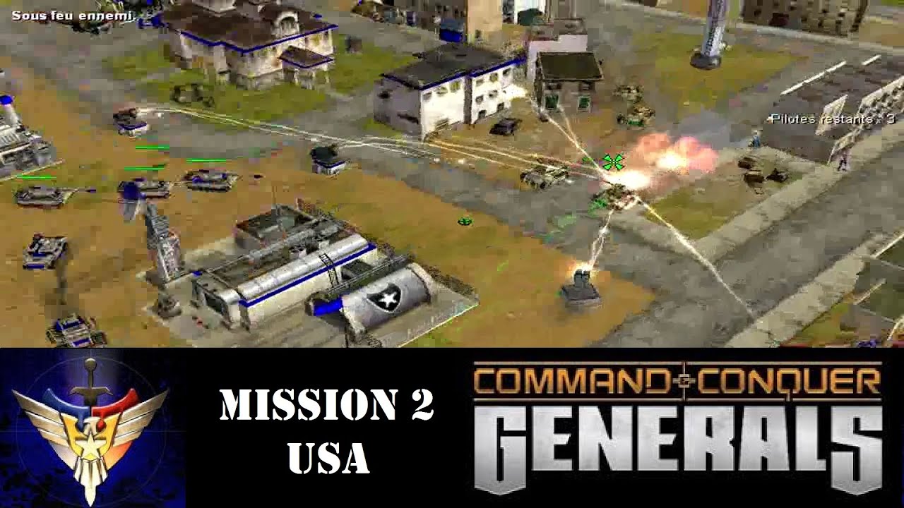 COMMAND & CONQUER : GENERALS - Mission 2 USA - Playthrough FR HD
