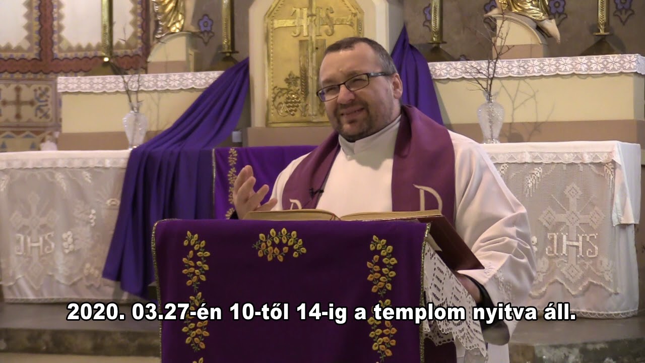 Kiss Zsolt Attila katolikus plébános evangéliumi elmélkedése