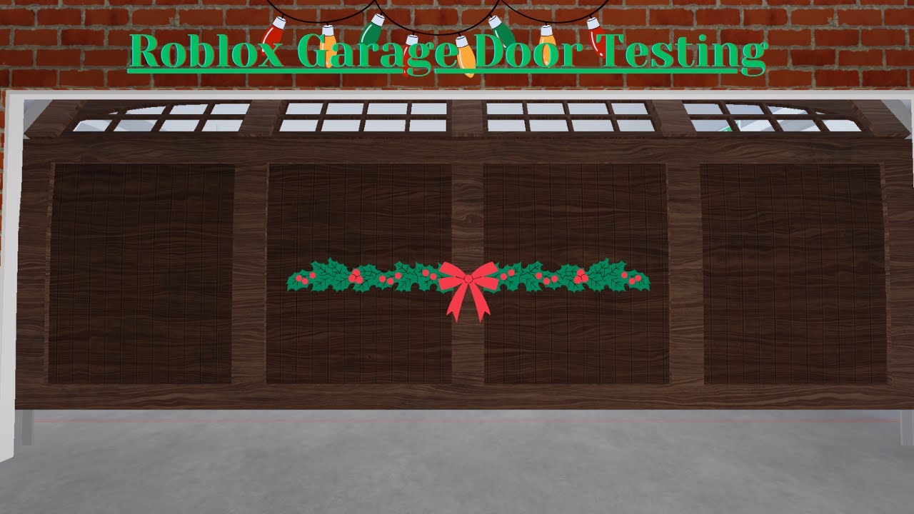 ☃️Roblox-Garage Door Testing (READ DESC)☃️