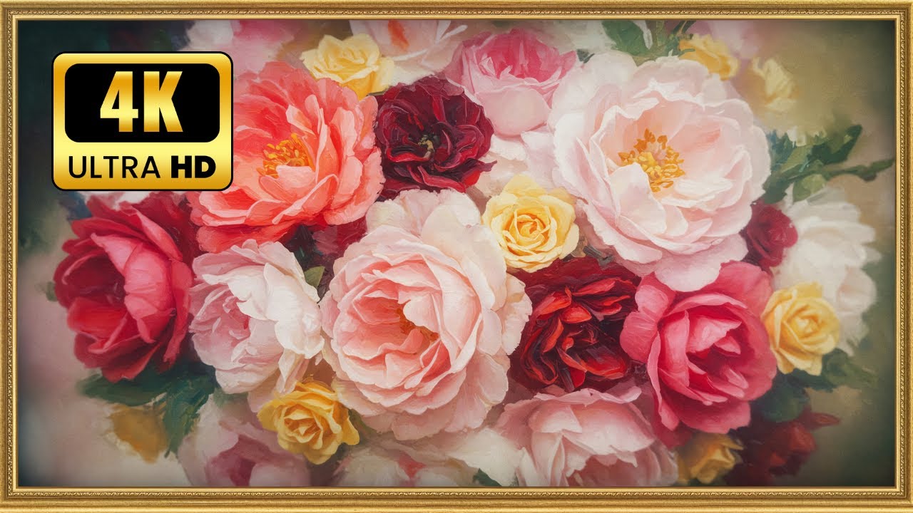 Vintage ROSES BLOOM in This Captivating Art Video – A MUST-SEE Painting Reveal!
