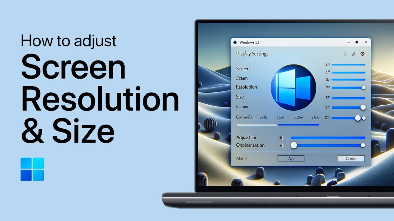 Windows 11 - How To Adjust Screen Resolution & Size
