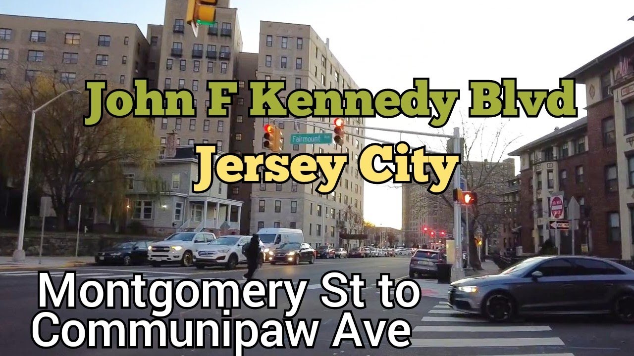 Walking on John F Kennedy Blvd in Jersey City, New Jersey | Montgomery St to Communipaw Ave