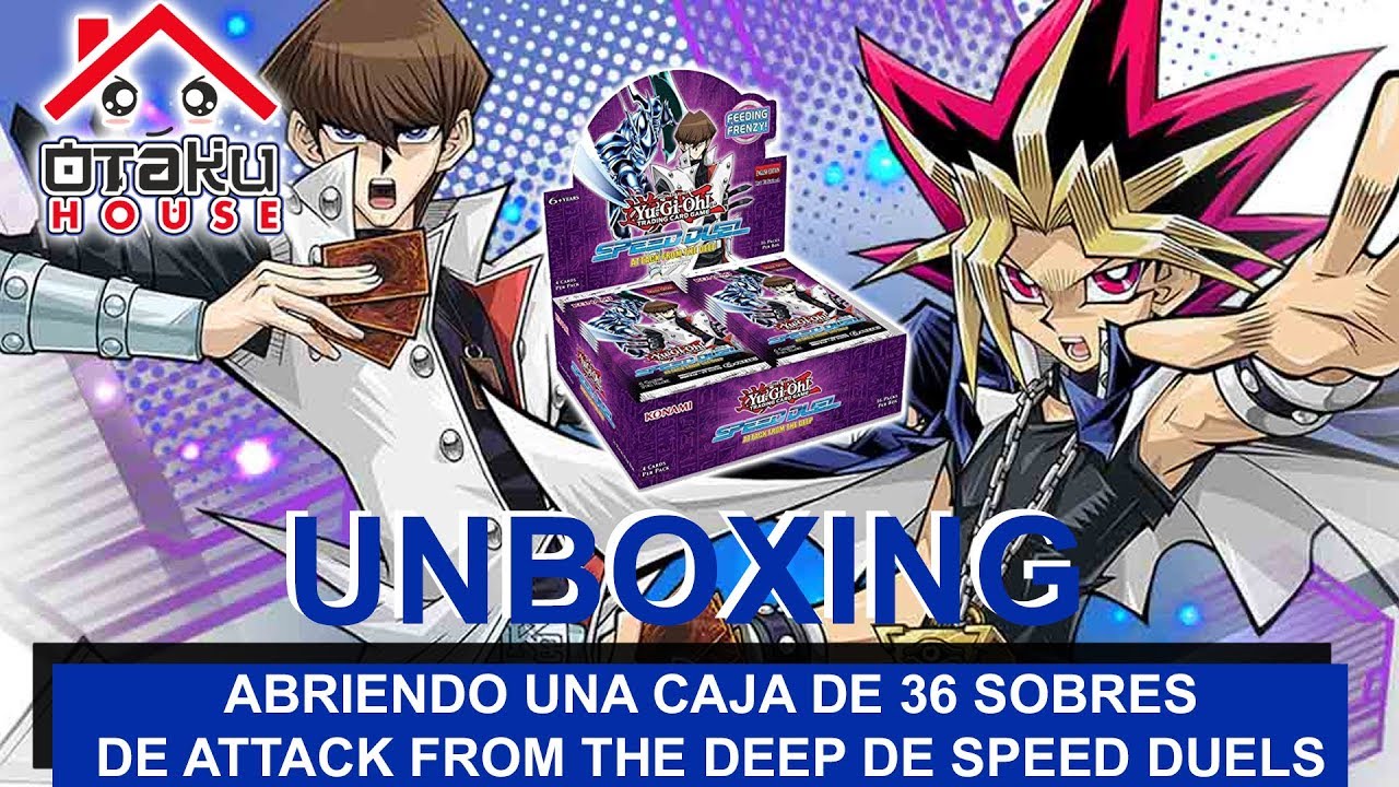 ABRIENDO UNA CAJA DE YUGIOH SPEED DUELS ATAQUE DESDE LAS PROFUNDIDADES
