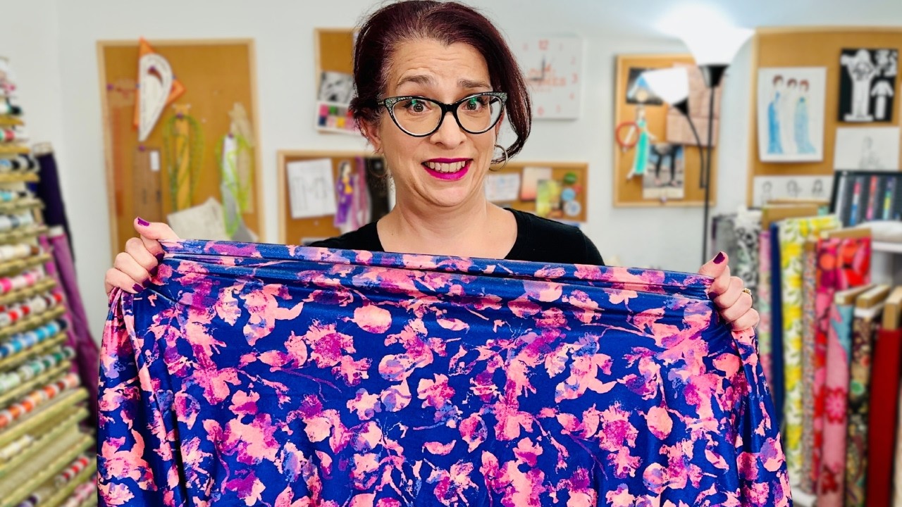 I Tried Sewing a DRESS with Stretch Velvet Here's What Happened