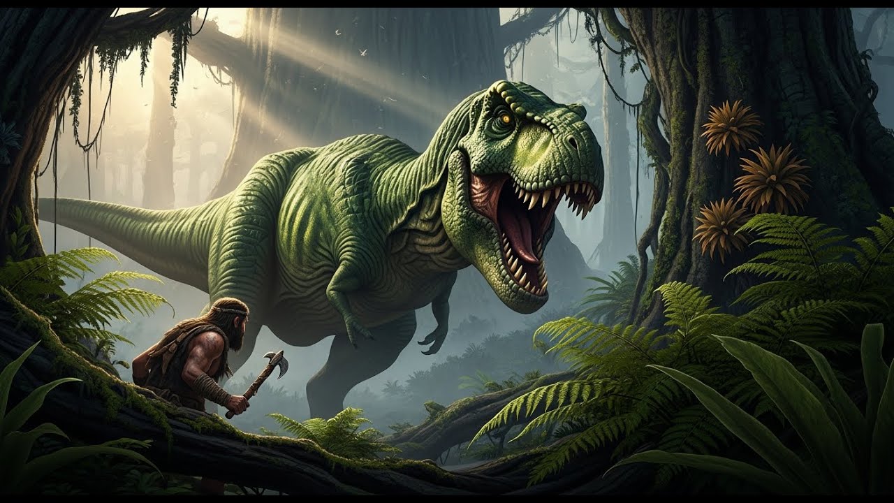 Unearthing the Myth How Prehistoric Humans Encountered the Green Dinosaurs