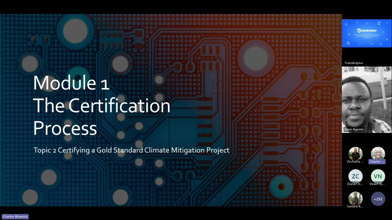 Webinar 2: 𝐆𝐨𝐥𝐝 𝐒𝐭𝐚𝐧𝐝𝐚𝐫𝐝 𝐏𝐫𝐨𝐣𝐞𝐜𝐭 𝐂𝐞𝐫𝐭𝐢𝐟𝐢𝐜𝐚𝐭𝐢𝐨𝐧. Gold Standard Certification Carbon Markets Training
