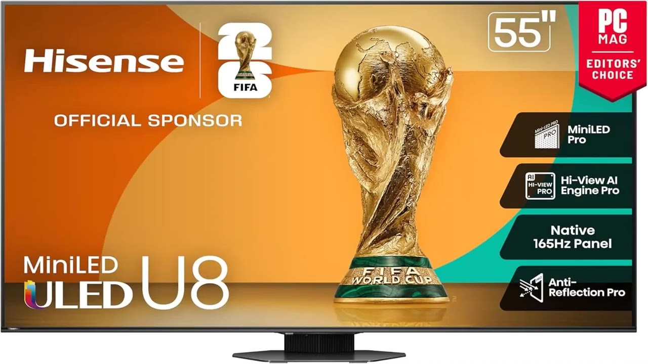 Лучшее предложение: Hisense 55-дюймовый мини-LED ULED U8 4K UHD Google Smart TV | 55U8QG, модель ...