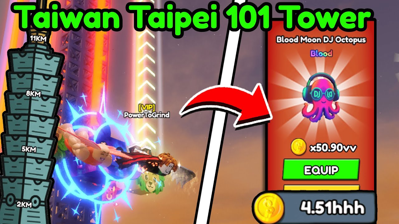 I Climbing at Taiwan Taipei 101 Tower in Climb And Jump Tower! Roblox