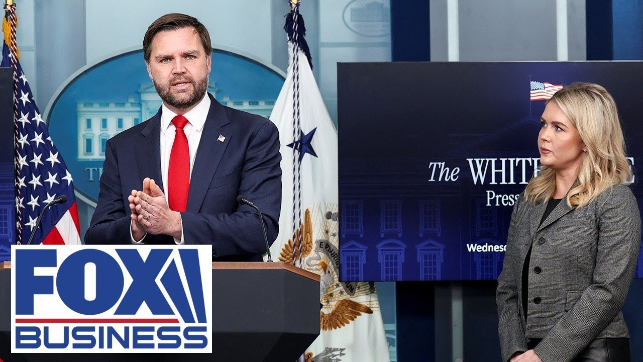 JD Vance, Karoline Leavitt speak on shutdown impact at White House