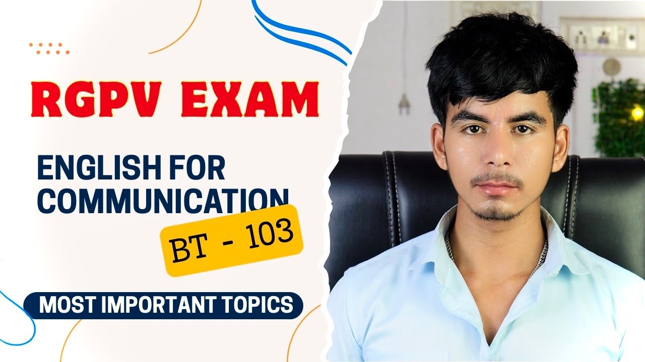English for Communication RGPV Bhopal | RGPV Exam 2025 | @Growwithfarooque
