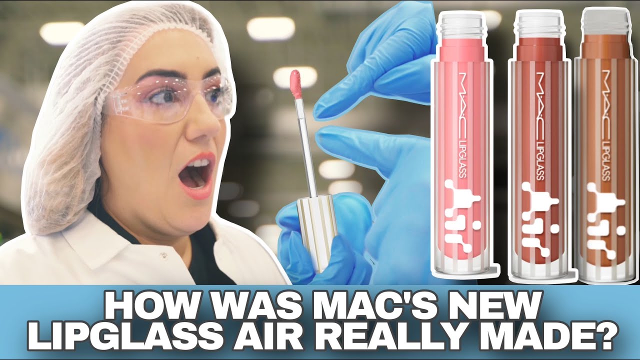 BEHIND BEAUTY: Watching Mac’s NEW Lipglass Air Being Made! 🤯